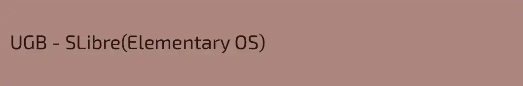 UGB - SLibre(Elementary OS)